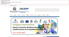 Desktop Screenshot of dgetp.edu.do